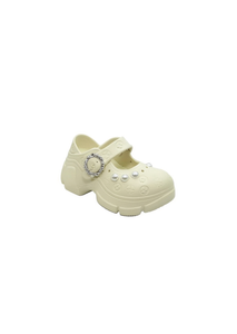 Zoccoli con Piattaforma e Perle Stile Mary Jane, Scarpe Estive per Donne e Ragazze, Taglia 20, Suola Morbida e Leggera in EVA, Tomaia in Plastica - Product Image 1