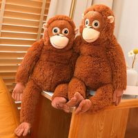 Nouveauté 2026 : Peluches gorille en gros, figurines singe, animaux en peluche, petites peluches singe simulées, sacs à dos