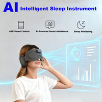 Masque de sommeil intelligent AI avec surveillance du sommeil, zéro pression, 3D, respectueux de la peau, respirant, pour les voyages, la maison, le bureau, la sieste
