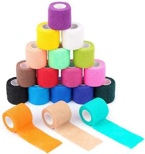 ペットフレックス粘着包帯 防水 馬用伸縮性粘着包帯 カラフル医療用粘着伸縮包帯 - Product Image 1