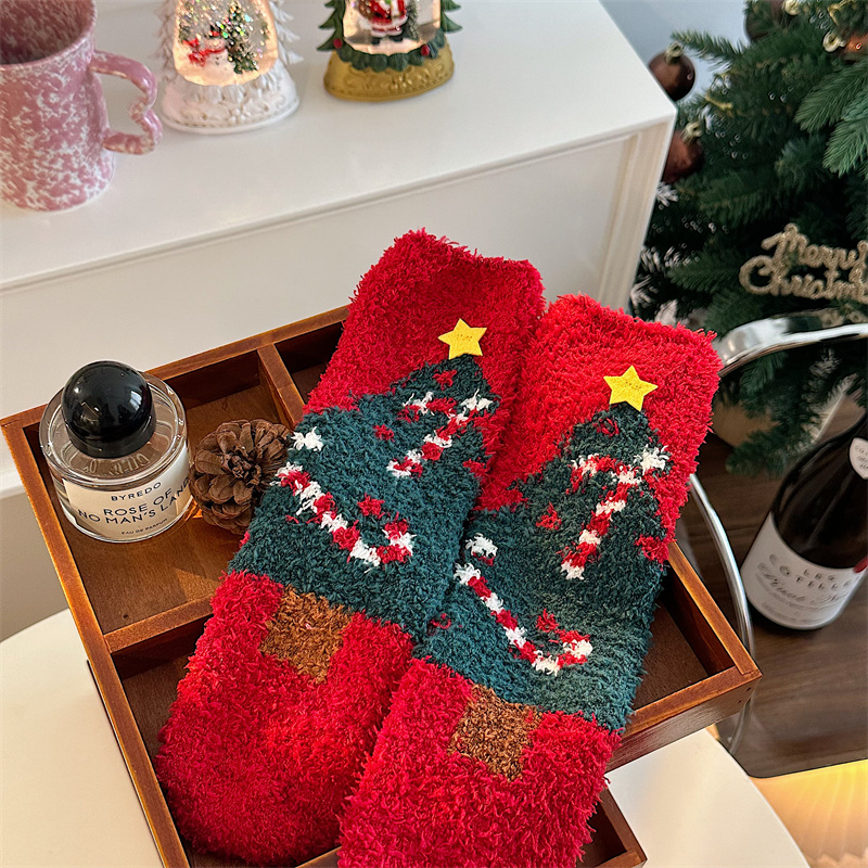 Canne de Noël rouge