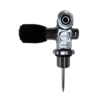 Válvula de latón HGB U/D para cilindro de buceo, con soporte DIN, 200 <span class=keywords><strong>bar</strong></span>, 3000 PSI, equipo de buceo portátil - Product Image 2