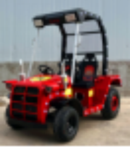 Voiture de tourisme à batterie en forme de camion de pompiers, <span class=keywords><strong>Bus</strong></span> de tourisme pour stations balnéaires, Manège de terrain de jeux extérieur, Chariot tout-terrain - Product Image 1