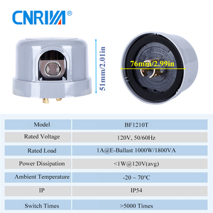 Cnriya ngoài trời cảm biến quang điện chuyển đổi ánh sáng điều khiển điện tử ánh sáng đường phố ngày đêm thiết bị chiếu sáng thiết bị quy nạp thiết bị chuyển mạch - Product Image 4