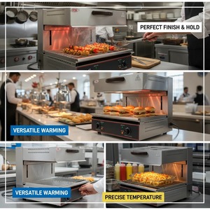 Asador Eléctrico Tipo Salamandra OUTE, de Acero Inoxidable, Comercial, para Mostrador, para Hoteles, Pizzerías y Restaurantes - Product Image 4