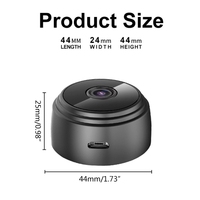 Mini Cámara WiFi A9 HD 1080p Grabadora de Voz Inalámbrica Remota Videocámara Cámaras de Vigilancia para Seguridad del Hogar
