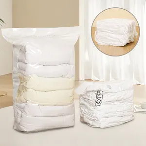 Factory Outlet PA+PE Reusable Transparent Bag Cube Vacuum Compression Bag For Pillows And Bedsheets