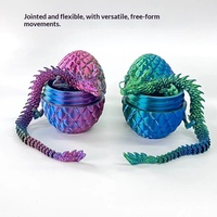 Ensemble d'œufs de dragon imprimés en 3D en PLA, figurine de dragon chinois, cadeau, objet décoratif coloré, jouet créatif tendance, ornement le plus vendu
