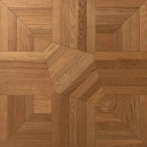 Plancher en bois de chêne géométrique de qualité AB, panneaux de parquet hexagonaux FSC pour décoration intérieure d'art moderne - Product Image 1