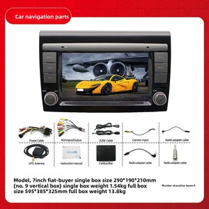 Unità di Controllo Android da 7 Pollici con DSP, 4GB, GPS Integrato, CarPlay, USB, Lettore MP3/MP4, Schermo Touch per Fiat <span class=keywords><strong>Bravo</strong></span> - Product Image 3