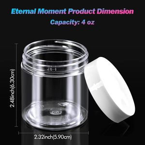 Envases Vacíos de Plástico PET para Crema Cosmética con Tapa, Diferentes Capacidades: 50ml, 80ml, 100ml, 120ml, 150ml, 200ml, 250ml, 500ml - Product Image 2