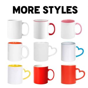 Mug en céramique blanc de 11 oz, écologique, avec logo personnalisé imprimé, sérigraphie personnalisée pour les promotions - Product Image 2