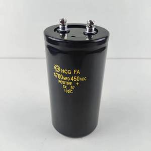 Condensador Electrolítico de Aluminio <span class=keywords><strong>Original</strong></span> Nuevo de Fábrica <span class=keywords><strong>HCG</strong></span> 4700UF 450V 2200UF 2700UF 3300UF 4700UF 5600UF 6800UF - Product Image 1