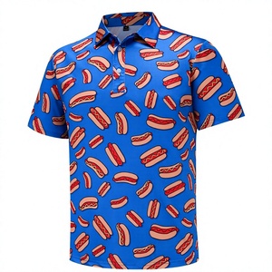 Custom Logo <b>Polo</b> <b>Shirts</b> Summer Polyester Spandex Moisture Wicking Dry Fit Sublimation Print Men's <b>Polo</b> T-<b>shirts</b> Golf <b>Shirt</b> - Product Image 1