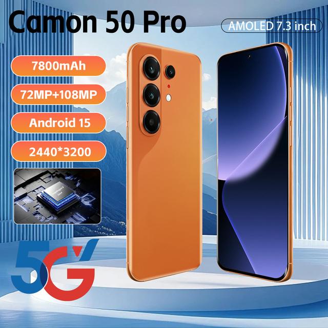 Camon 50 Pro 1TB Capacity 5G Cellular 16GB RAM 7.3 Inch Full Panel 7000mah Battery Octa Core Wholesale Bulk Factory Direct Price