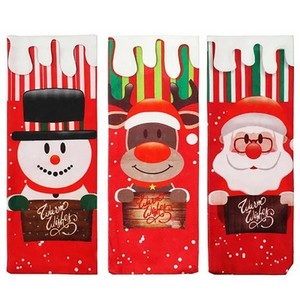 Sac de Noël personnalisé avec logo, style mignon, housse pour bouteille de vin, idéal pour la décoration de la maison - Vente chaude - Product Image 3