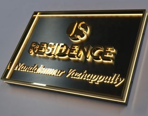 Letras <span class=keywords><strong>de</strong></span> Canal Invertidas con Panel Trasero con Recubrimiento en Polvo |   Efecto Halo LED para Fachadas <span class=keywords><strong>de</strong></span> Edificios - Product Image 1