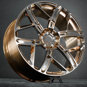 Forged Wheel Structure 18inch 19inch 20inch 21inch 22inch 23inch Gloden <b>Polished</b> Spokes <b>Face</b> - Product Image 1