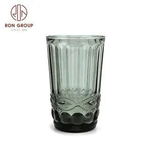 Nhà Máy bán hàng trực tiếp chất lượng hàng đầu màu sắc thuận tiện đám cưới drinkware rõ ràng stemless cốc nước Stackable cổ điển Dazzle Glass cup