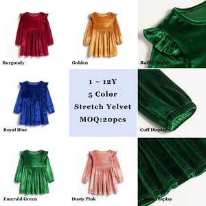 DC ขายส่ง เสื้อผ้าเด็กสาว วัลวัสดุ เด็กปาร์ตี้เดรส 1-12 ปี ปuffsleeve Spring Indoor คริสต์มาส วันเกิด แฟชันเด็ก - Product Image 3