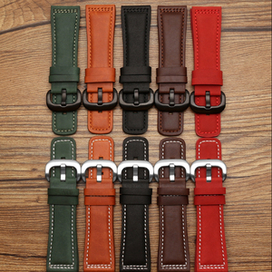 LAIHE Bracelets <span class=keywords><strong>de</strong></span> montre <span class=keywords><strong>de</strong></span> <span class=keywords><strong>luxe</strong></span> en cuir véritable 28mm à motif <span class=keywords><strong>de</strong></span> crocodile pour sept vendredis - Product Image 3