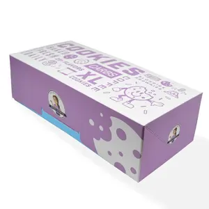 Venta caliente de calidad alimentaria plegable Tarjeta blanca Donuts personalizados 1 2 4 6 12 cajas de embalaje con su impresión de logotipo