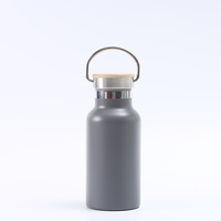 Thermos en acier inoxydable 12oz/350ml avec poignée, logo personnalisé, sans BPA, portable, pour la salle de sport, le bureau, les cadeaux d'affaires, paille 6-12