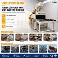 Machine de sablage à rouleaux Pass Through Blaster Q6920 pour le nettoyage de surface des pièces d'emboutissage de châssis automobile