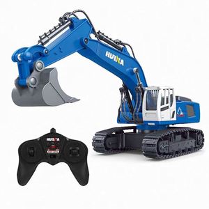 Excavatrice télécommandée pour garçons, excavatrices RC, pelle en métal pour enfants, jouets de machine à creuser, échelle 1/18, 2,4 GHz - Product Image 1