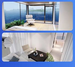 Maison intégrée mobile, chambre d'hôtes dans un complexe touristique, hébergement dans un camping-hôtel, véranda à ciel étoilé, capsule spatiale modulaire - Product Image 3