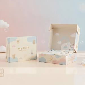 Hộp sóng quần áo trẻ em hộp quà tặng bao bì in màu mô hình hoạt hình hộp vận chuyển tùy biến hỗ trợ - Product Image 1