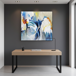 Pintura al Óleo Abstracta Moderna, Pintada a Mano, Impasto, Arte de Pared para el Hogar, <span class=keywords><strong>Paisaje</strong></span> Colorido, Pintura al Óleo Abstracta sobre Lienzo - Product Image 1