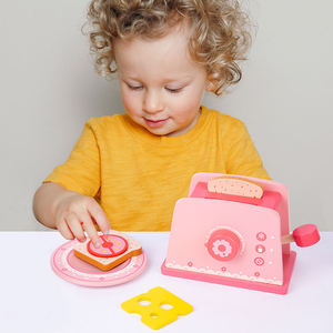 DIY Food for Kids and Kids Real Cooking Kitchen Utensils Pretend to Play with Kids Cooking Table Set Kitchen <strong>Toy</strong> pink <strong>Toaster</strong> - Product Image 4