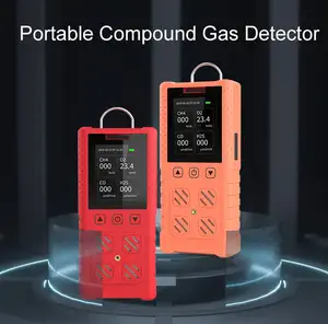1 में 4 Multigas गैस मॉनिटर RTTPP पोर्टेबल 4 in1 गैस डिटेक्टर गैस विश्लेषक के साथ एलसीडी स्क्रीन