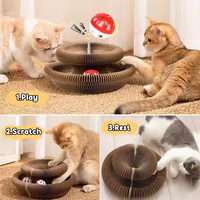 Jouet interactif pliable en carton ondulé pour chat, accessoires d'intérieur écologiques classiques et modernes, vente en gros d'usine, pour aiguiser les griffes