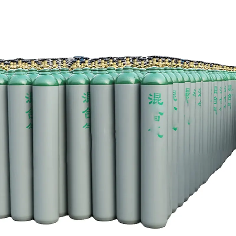 Tangki penyimpanan baja oksigen kosong tekanan tinggi, silinder Gas industri untuk Argon Co2