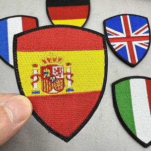 도매 전술 패치 야외 가방 스티커 크로스 국경 자수 국기 천 벨크로 배지 완장 액세서리 - Product Image 3