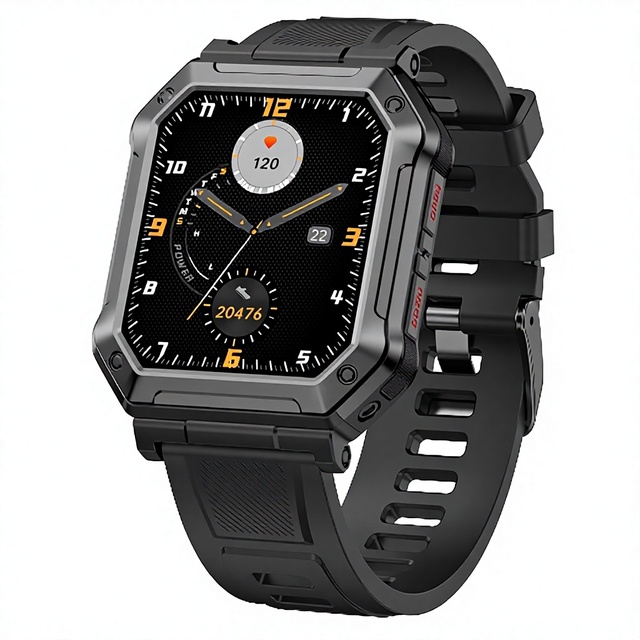 Baiyimei H31 Square Smart Wearable Real-Time Heart Rate Health Monitoring Waterproof for Calling TFT Display