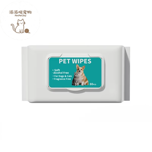 Lenços para Animais de Estimação PetPetJoy Ecológicos Não Tecidos 80 Folhas 14x18cm Descartáveis Sem Fragrância Limpeza Sem Enxágue - Product Image 1