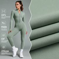 Tissu en tricot soyeux lisse et liquide extensible dans les 4 sens pour vêtements de sport décontractés et vêtements