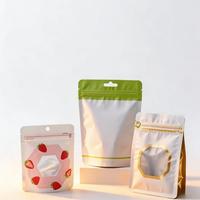 Bolsa de Embalaje de Alimentos Personalizada, Mate, de PE, Impermeable, Resistente a la Humedad y a las Perforaciones, con Cierre Reutilizable, para Frutos Secos