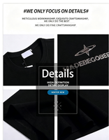 T-shirt homme personnalisé à haute fréquence, gaufré 3D, style vintage, coupe classique, en mélange de coton modal doux de qualité supérieure, avec logo 3D, OEM