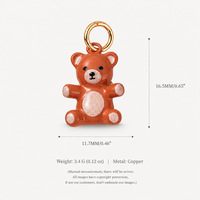 HD0944 Serie de Abalorios Kawaii de Juguetes Infantiles: Avión, Pato de Goma, Bola de Rompecabezas, Oso Colgante, Accesorios DIY para Hacer Joyas