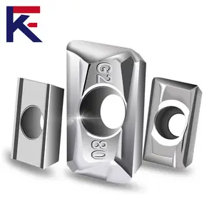 Alüminyum katı karbür CNC Metal çalışma torna aracı için KF parlak freze ekleme
