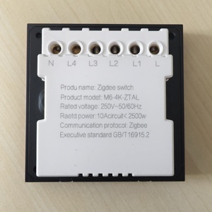 Interruptores de Luz Zigbee al por Mayor M6, Panel de Interruptor Inteligente de 2 Vías con Control por Aplicación Zigbee, de Aluminio - Product Image 6
