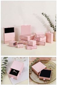 กล่องกระดาษของขวัญ8สีสำหรับแสดงเครื่องประดับกล่องเครื่องประดับสำหรับจี้แหวนกล่องกระดาษวันเกิดของขวัญทางธุรกิจส่งเสริมการขาย - Product Image 6