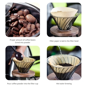 Nouveau verre de 600ml verser sur cafetière théières <span class=keywords><strong>carafe</strong></span> goutte à goutte cafetière goutteur verre gamme café serveur - Product Image 5