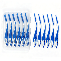 Brosses interdentaires en silicone souple en gros pour appareils dentaires, cure-dents pour le nettoyage des dents, brosses dentaires en caoutchouc pour adultes