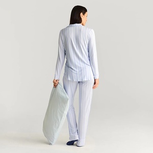 Conjunto de Pijamas de Bambú OEKO-TEX 220GSM para Mujer, Estilo Casual de Primavera, Conjunto Familiar a Juego, Ropa de Dormir Transpirable para Mamá e Hija - Product Image 2