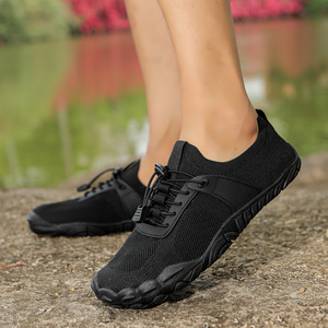 <span class=keywords><strong>Chaussures</strong></span> aquatiques <span class=keywords><strong>pieds</strong></span> nus pour femmes et hommes, antidérapantes, en tricot tissé, pour la randonnée en extérieur, la natation et la plage - Product Image 4
